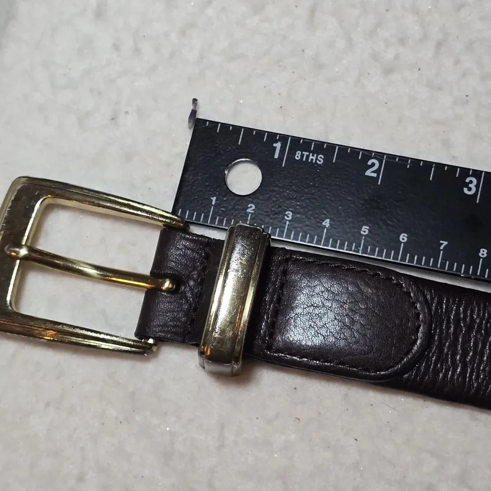 Mens Weathered Genuine Leather Belt Size 38